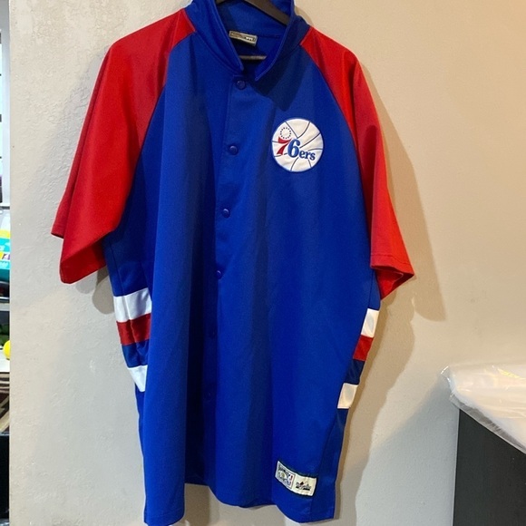 76ers warmup button up men’s size 3XL - Picture 1 of 7